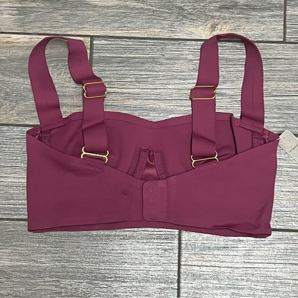 NWT $48 Free People Naomi Longline Bra XS or Small Dried Rose Pink - Picture 11 of 16